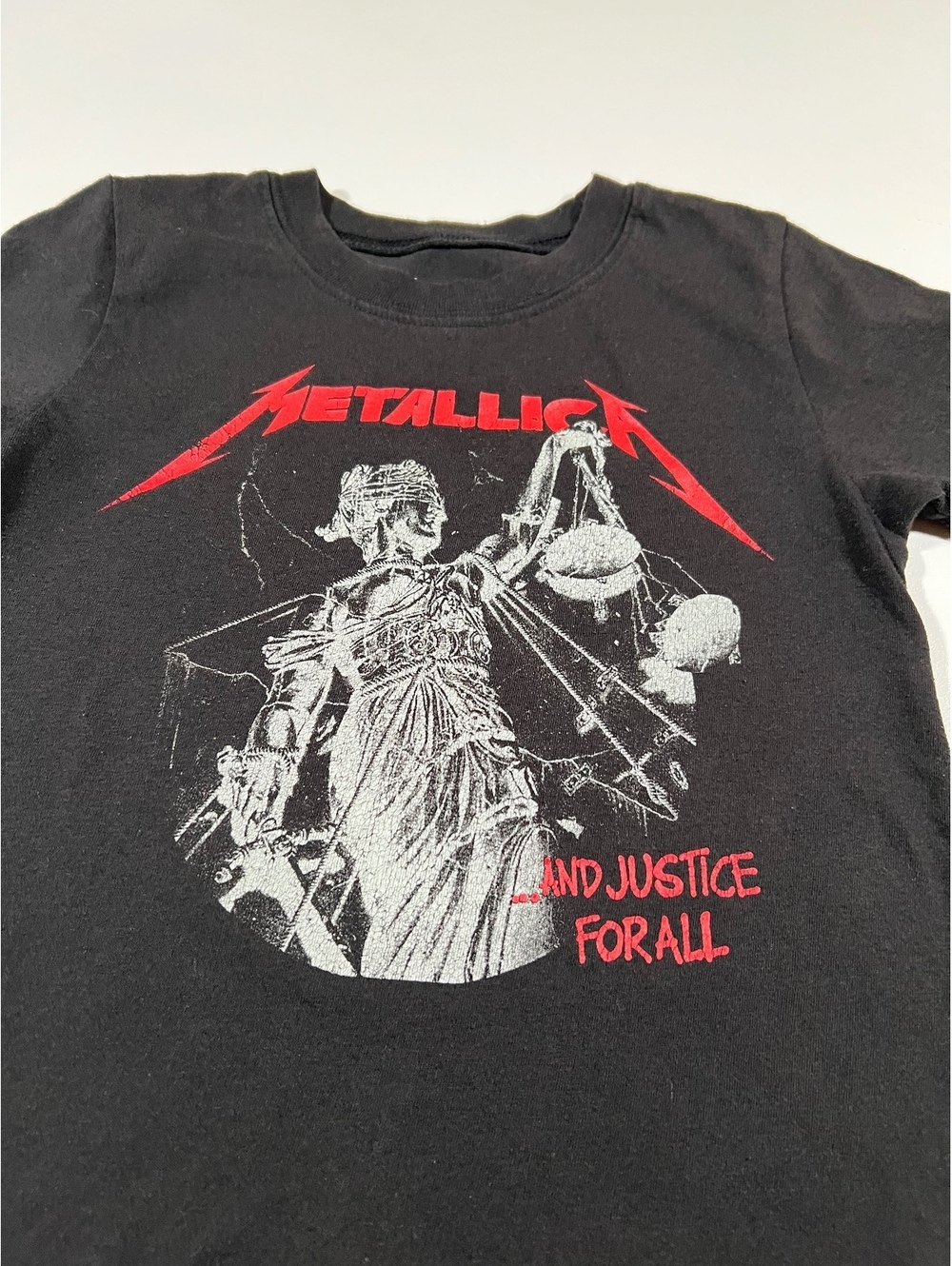 Metallica And Justice For All Kids T-Shirt Size 4T Black Band Tee Toddler